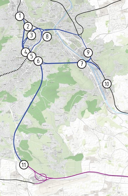 Karte Tunnelr&ouml;hren